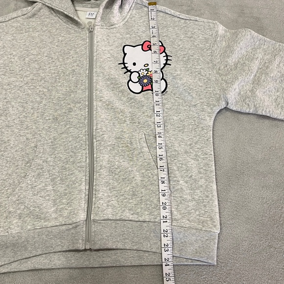 NEW Hello Kitty Zip Up Hoodie Kids Size XL - Picture 10 of 12